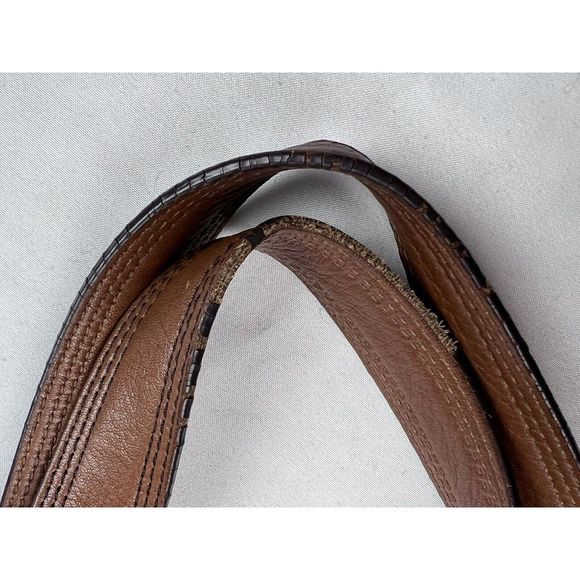 Michael by Michael Kors Brown Pebbled Leather Gold Tone Shoulder Bag Large Purse - Picture 13 of 16